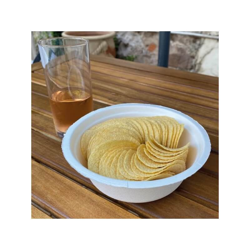 Bol Compostable 500 mL en Fibres Végétales – Résistant -18°C/+150°C – Lot de 50 - G10081 - Bols & contenants