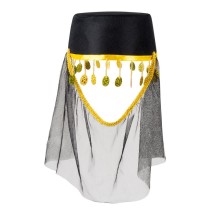 Chapeau Fatima avec Voile - B04236 - Chapeaux