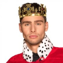 Couronne Réglable Roi (Adulte & Enfant) - B01318 - Bijoux fantaisie