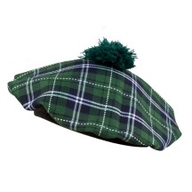 Béret Écossais Tartan Vert - B81229 - Chapeaux