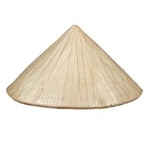 Chapeau de Paille Vietnamien Adulte - 34700 - Chapeaux