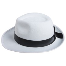 Chapeau Borsalino Feutre Blanc – Adulte - 34761 - Chapeaux