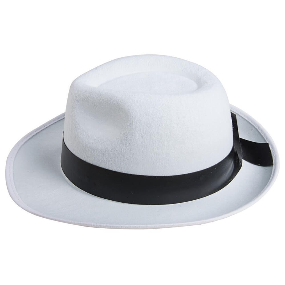 Chapeau Borsalino Feutre Blanc – Adulte - 34761 - Chapeaux