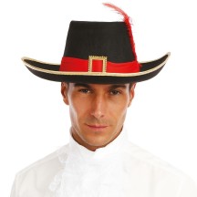 Chapeau feutre de mousquetaire - adulte - 34950 - Chapeaux