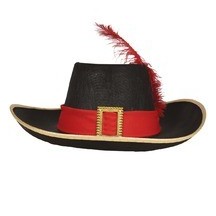 Chapeau feutre de mousquetaire - adulte - 34950 - Chapeaux