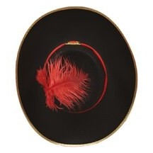 Chapeau feutre de mousquetaire - adulte - 34950 - Chapeaux