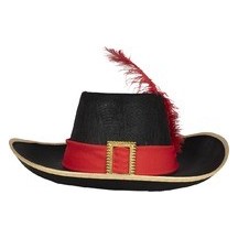 Chapeau feutre de mousquetaire - adulte - 34950 - Chapeaux