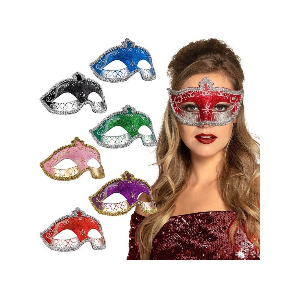 Masque Venice CORONA – 6 couleurs assorties - B00303 - Masques