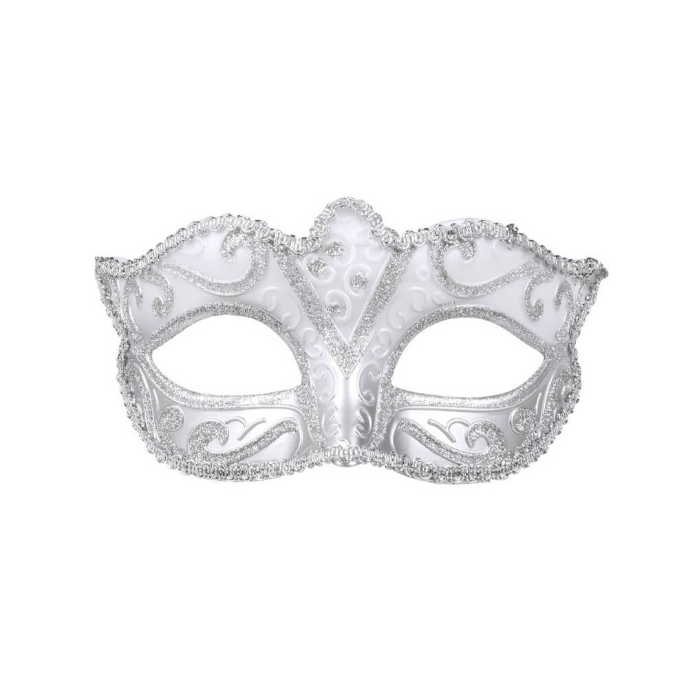 Loup Venice FELINA Argent – Masque élégant - B00339 - Masques