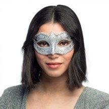 Loup Venice FELINA Argent – Masque élégant - B00339 - Masques