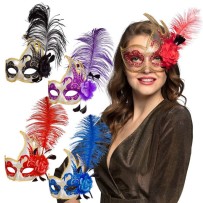 Masque Venice CIGNO – 4 couleurs assorties - B00340 - Masques