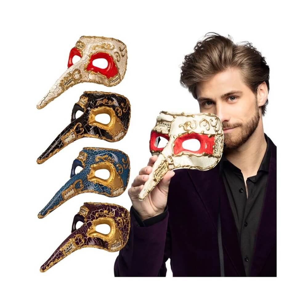 Masque Venice NASO – 4 couleurs assorties - B00342 - Masques