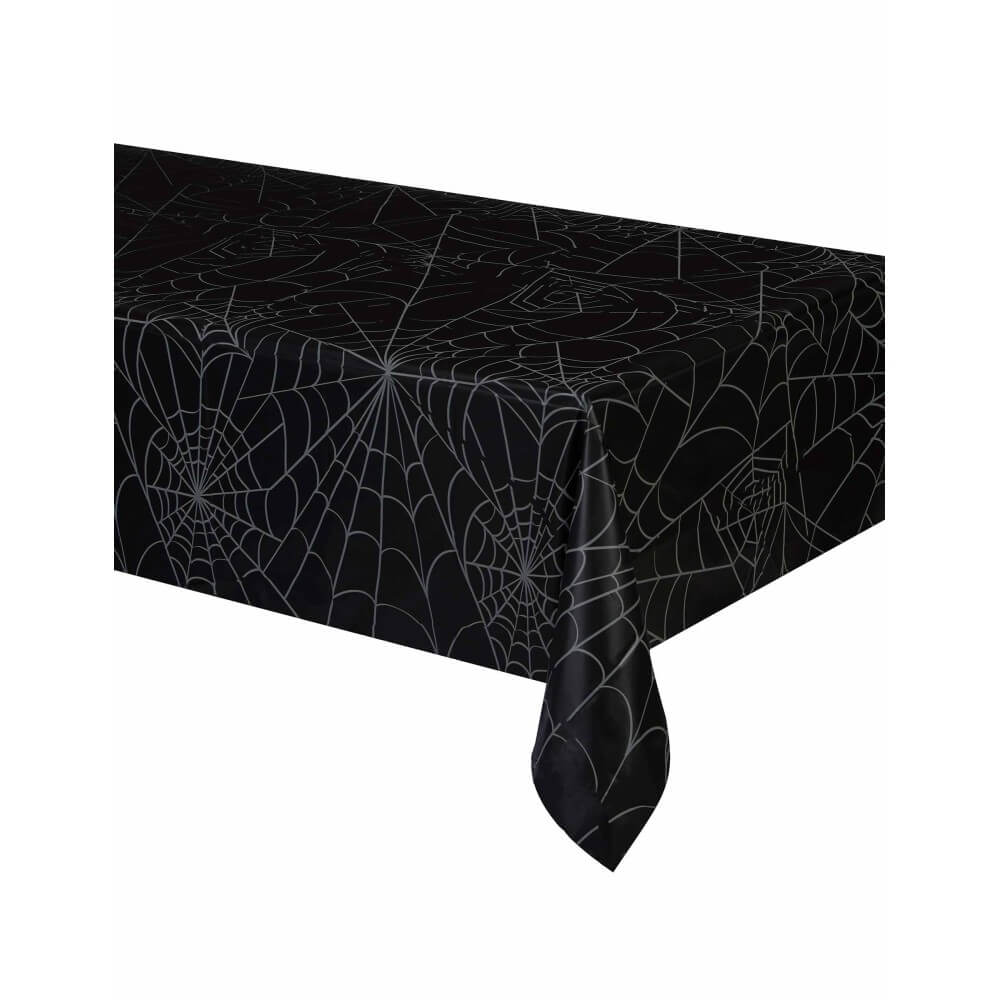 Nappe Papier Halloween Toiles d’Araignées 120 x 180 cm - 77002 - Nappes en Plastique