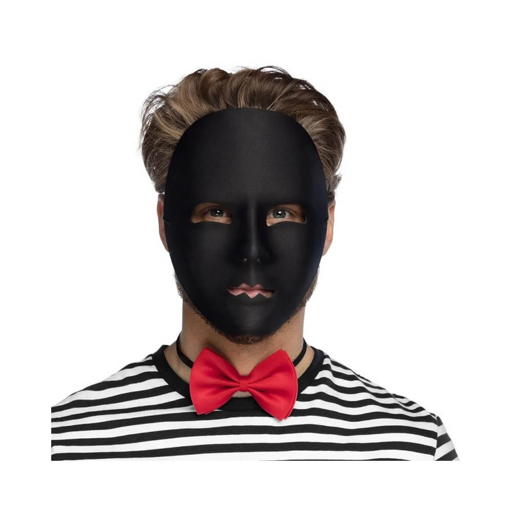 Masque Visage Mime Noir – Masque élégant - B00181 - Masques