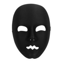 Masque Visage Mime Noir – Masque élégant - B00181 - Masques
