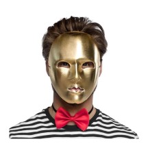 Masque Visage Mime Or – Masque élégant - B00182 - Masques