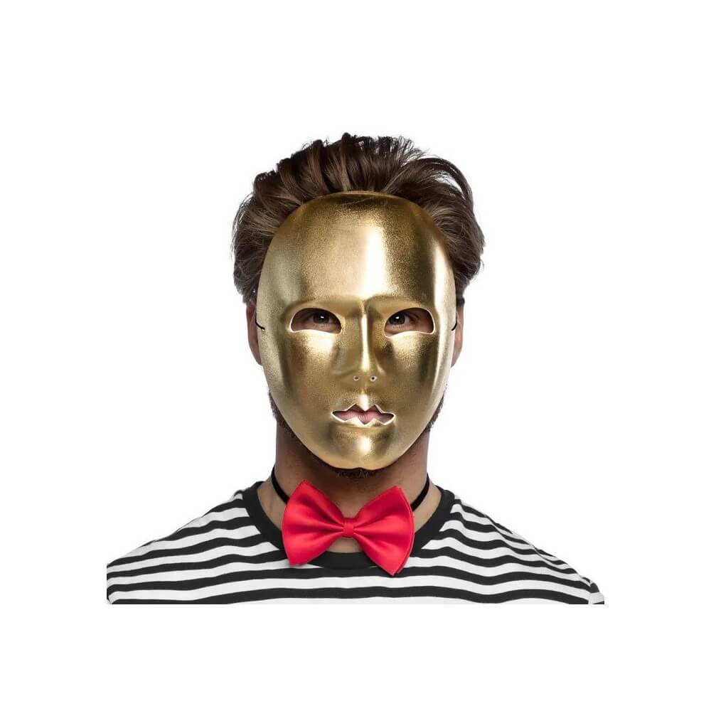 Masque Visage Mime Or – Masque élégant - B00182 - Masques