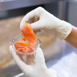 Gants Vinyle Blancs Non Poudrés – Contact Alimentaire – Tailles S, M, L, XL - GANTLMLXL - Rince-doigts & Hygiène de Table