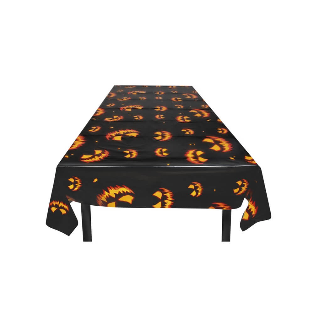 Nappe Halloween Citrouilles Terrifiantes 120 x 180 cm - 282085 - Nappes en Plastique