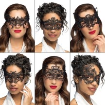 Loup Dentelle MASQUERADE – 6 modèles assortis - B00250 - Masques