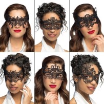 Loup Dentelle MASQUERADE – 6 modèles assortis - B00250 - Masques