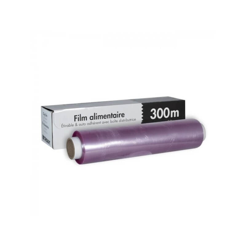Film Étirable Alimentaire 30 cm x 300 m – Boîte Distributrice avec Zipcut - H10001-F - Films & Protection Alimentaire