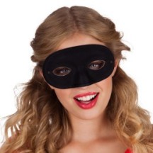 Loup Basique Noir – Masque classique - B00326 - Masques