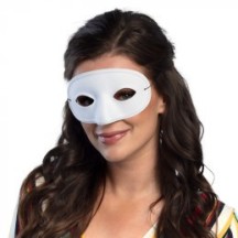 Loup Basique Blanc – Masque classique - B00337 - Masques