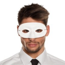 Loup Basique Blanc – Masque classique - B00337 - Masques