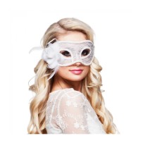 Loup Dentelle MYSTIQUE Blanc – Masque élégant - B97529 - Masques