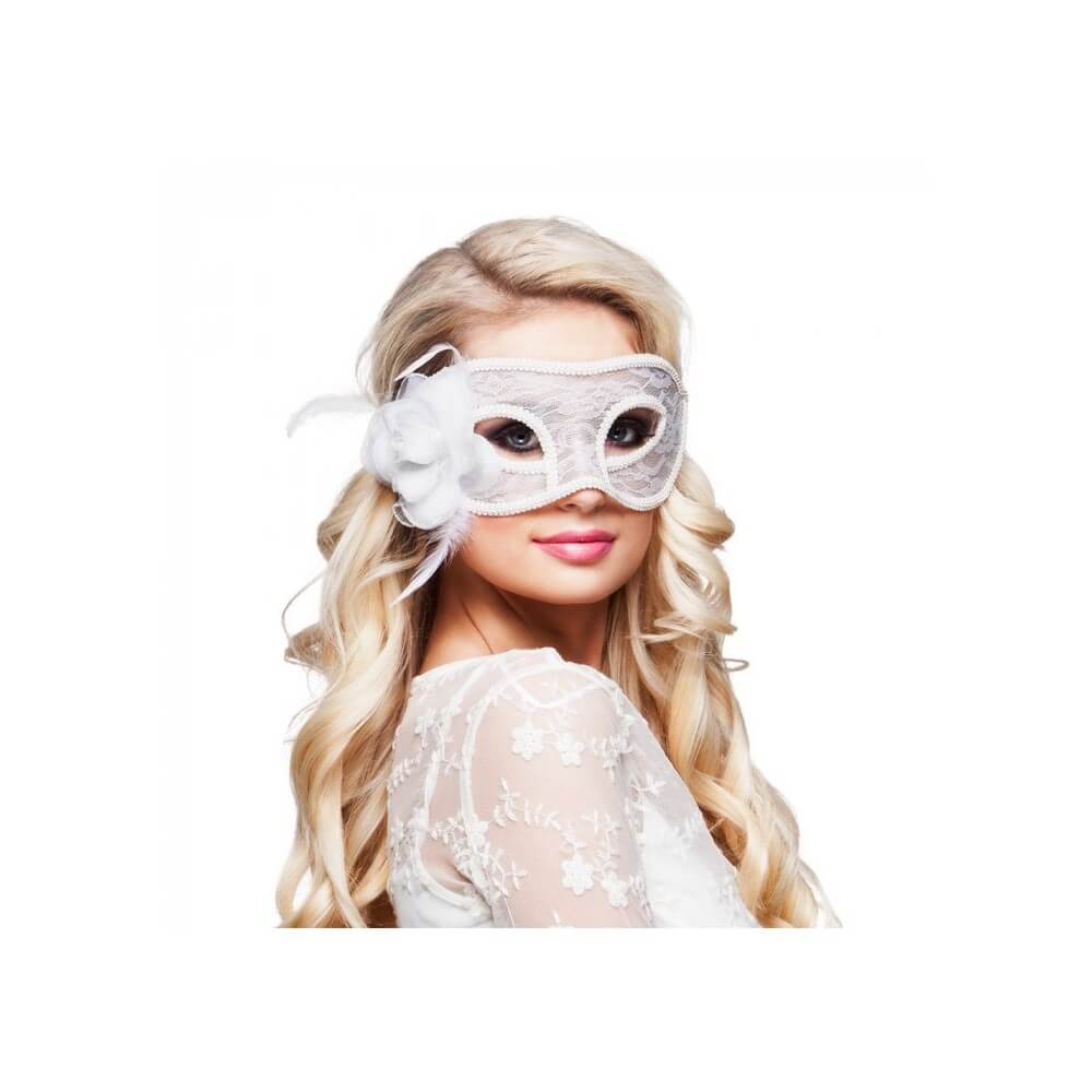 Loup Dentelle MYSTIQUE Blanc – Masque élégant - B97529 - Masques