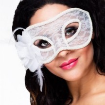 Loup Dentelle MYSTIQUE Blanc – Masque élégant - B97529 - Masques