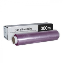 Film Étirable Alimentaire 45 cm x 300 m – Boîte Distributrice avec Zipcut - H10004-F - Films & Protection Alimentaire