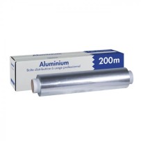 Film Aluminium Alimentaire 29 cm x 200 m – Boîte Distributrice avec Scie - H10027 - Films & Protection Alimentaire