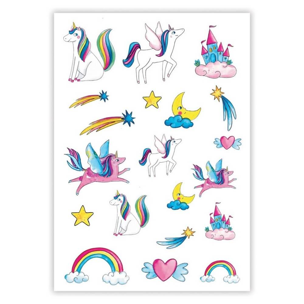 Tatouages Éphémères – Licornes - 23225 - Strass & Paillettes