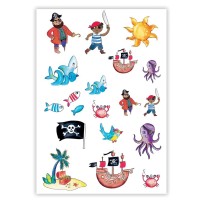 Tatouages Éphémères – Pirates - 23226 - Strass & Paillettes