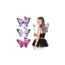 Set Papillon – Ailes & Baguette (3 Couleurs aléatoire) - B52857 - Costumes enfant