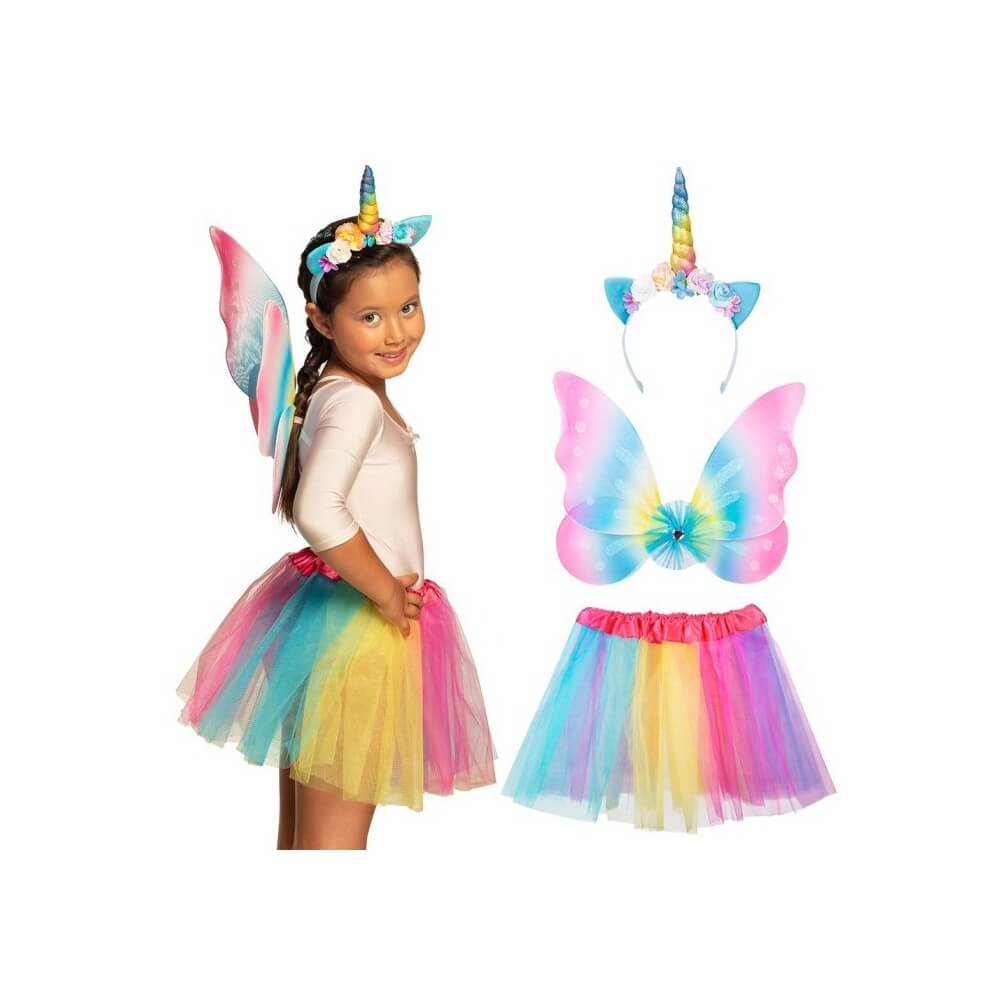 Fée Licorne – Tiare, Ailes & Tutu - B52874 - Costumes enfant