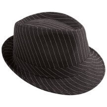 Chapeau Borsalino Rayé Noir et Blanc Adulte - 40388 - Chapeaux