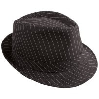 Chapeau Borsalino Rayé Noir et Blanc Adulte - 40388 - Chapeaux
