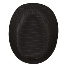 Chapeau Borsalino Rayé Noir et Blanc Adulte - 40388 - Chapeaux