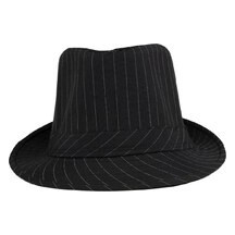 Chapeau Borsalino Rayé Noir et Blanc Adulte - 40388 - Chapeaux