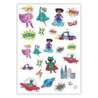 Tatouages Éphémères – Super Héros - 23228 - Strass & Paillettes