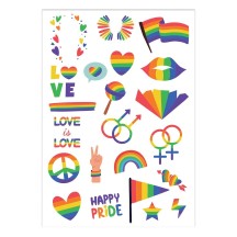 Tatouages Éphémères – Arc-en-ciel - 23265 - Strass & Paillettes