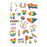 Tatouages Éphémères – Arc-en-ciel - 23265 - Strass & Paillettes