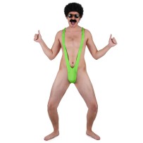 Mankini Vert Fluo Homme Humoristique - 163062 - Costumes adulte