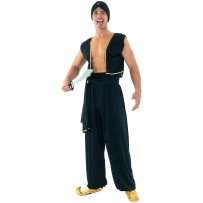 Déguisement Sultan Homme Noir et Or - 4550 - Costumes adulte