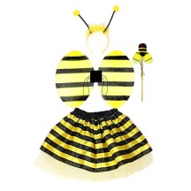 BEE Set 4 Pièces – Ailes, Tutu, Tiare & Baguette - 47077 - Costumes enfant