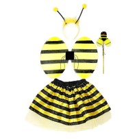 BEE Set 4 Pièces – Ailes, Tutu, Tiare & Baguette - 47077 - Costumes enfant