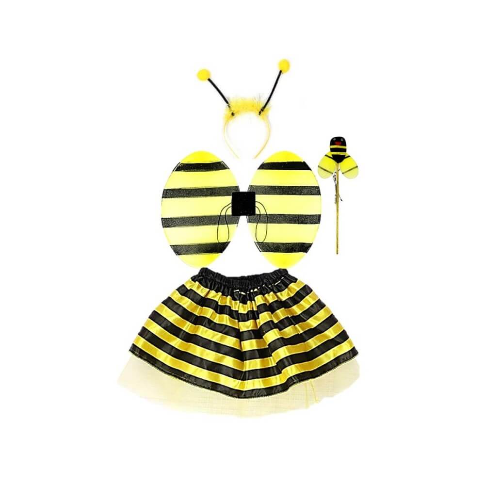 BEE Set 4 Pièces – Ailes, Tutu, Tiare & Baguette - 47077 - Costumes enfant